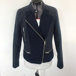 Trouvé Quilted Suede Moto jacket